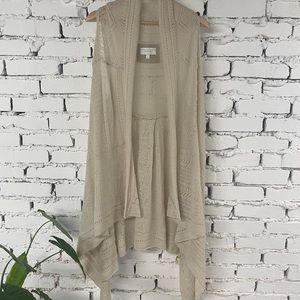 Anthropologie Neutral Knit Vest